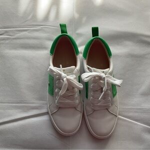Kate Spade White and Green Women's Sneakers